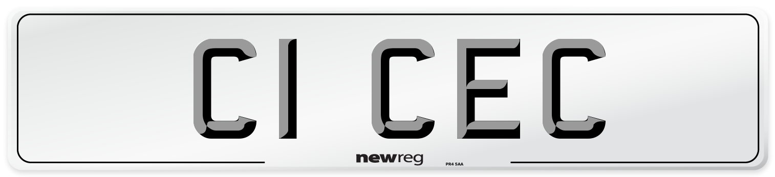 C1 CEC Number Plate from New Reg